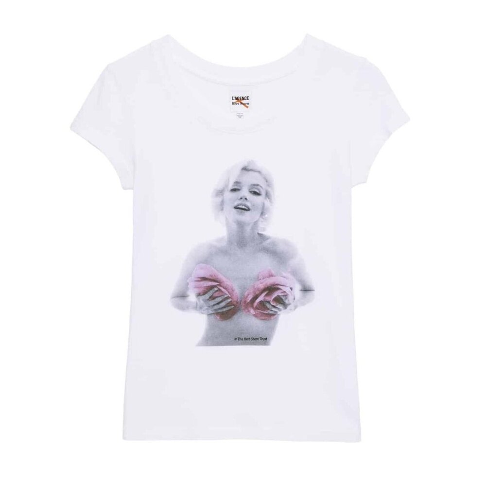NWOT L'Agence Bert Stern Marilyn Monroe Last Sitting Cory Scoop Neck SS Tee XS